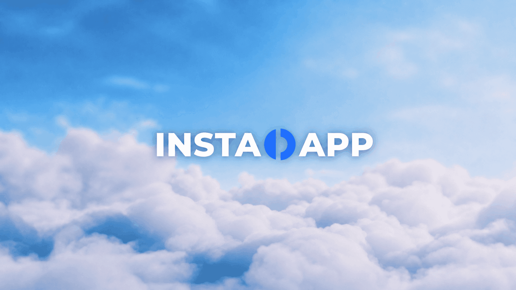Instadapp logo above the clouds