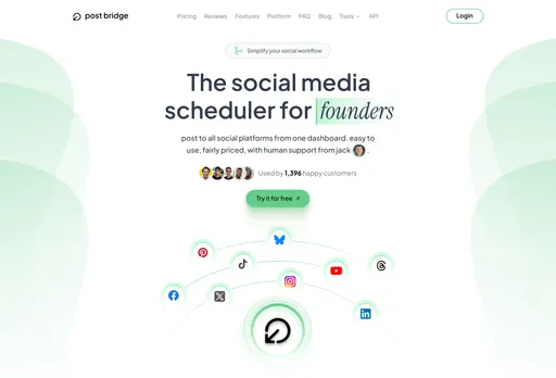 Post Bridge — social media scheduler for founders