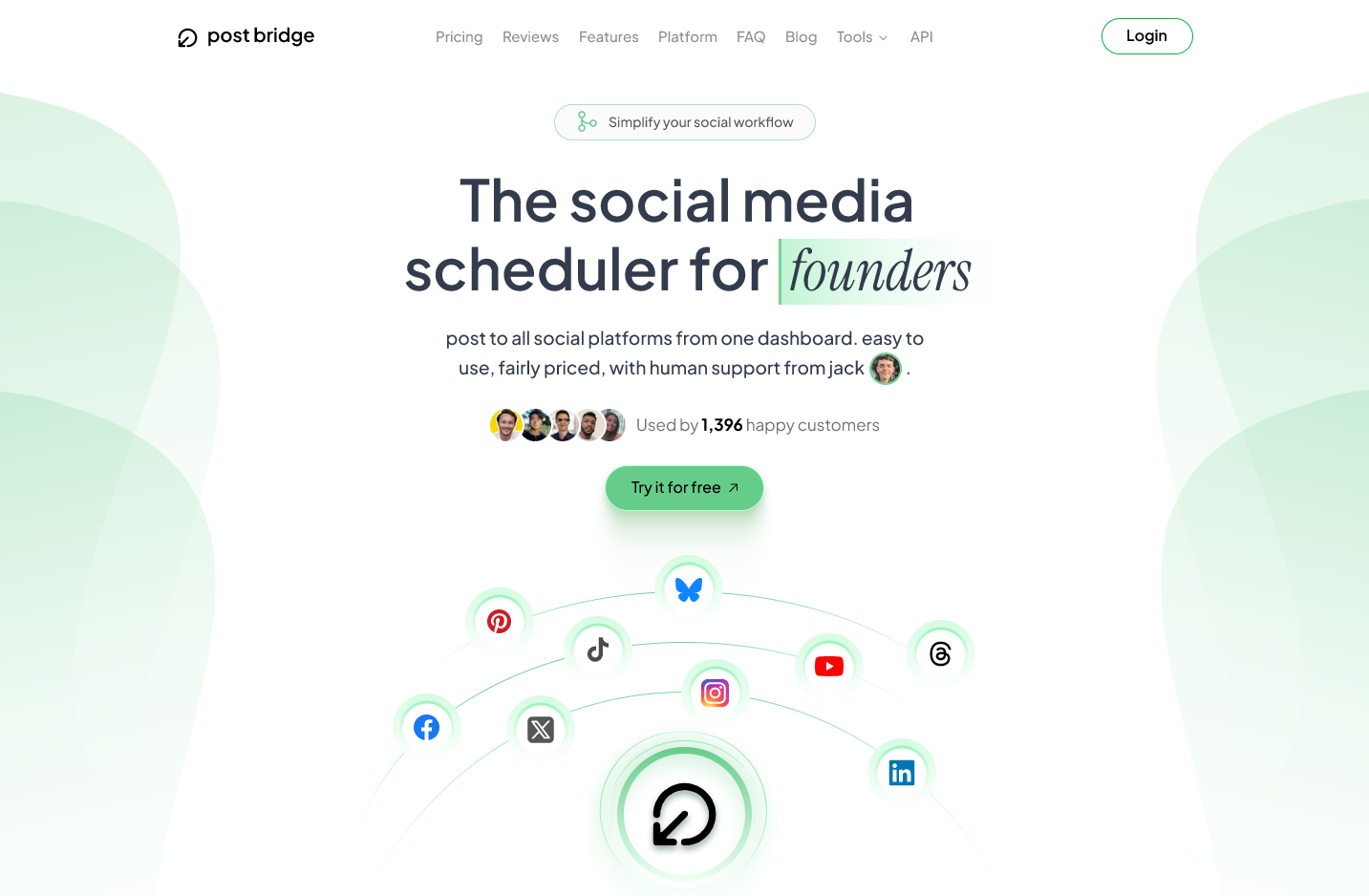 Post Bridge - Social Media Scheduler Marketing Site | Web Design Case Study